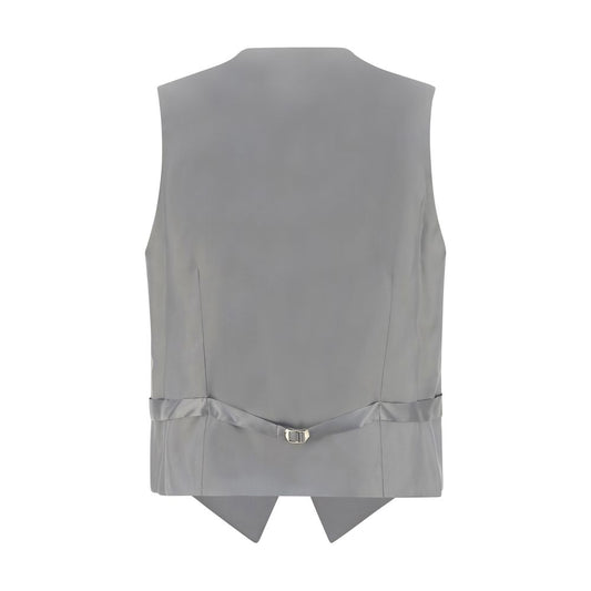 Gray Polyester Waistcoat