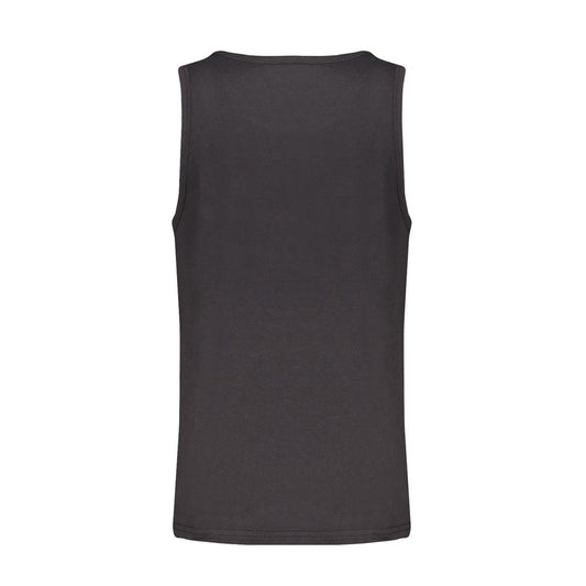 Black Cotton Men's Tank Top