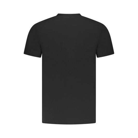Black Cotton Men T-Shirt