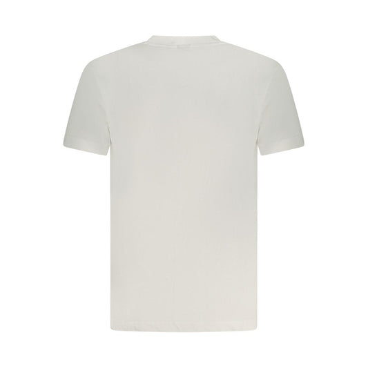 White Cotton Men T-Shirt