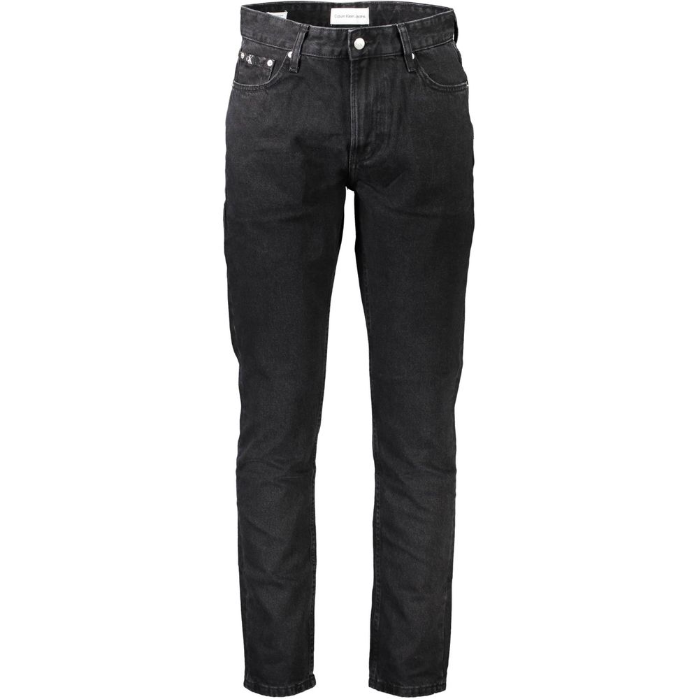 Black Cotton Men Jeans