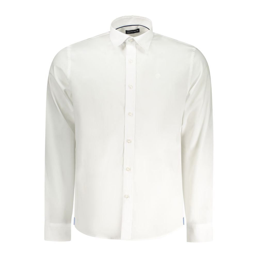 White Cotton Men Shirt
