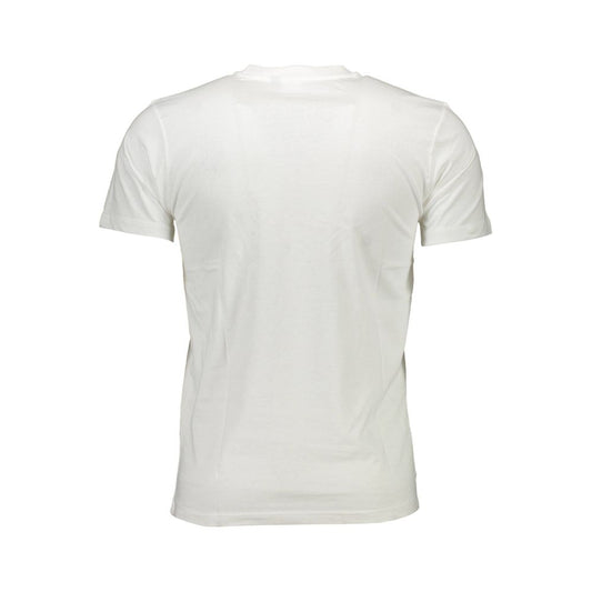 White Cotton Men T-Shirt