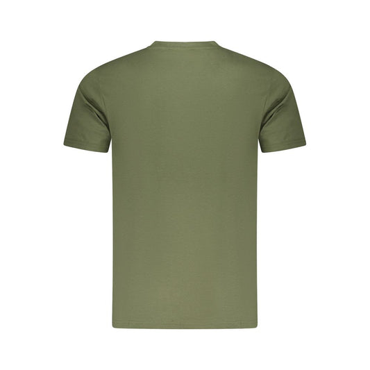 Green Cotton Men T-Shirt