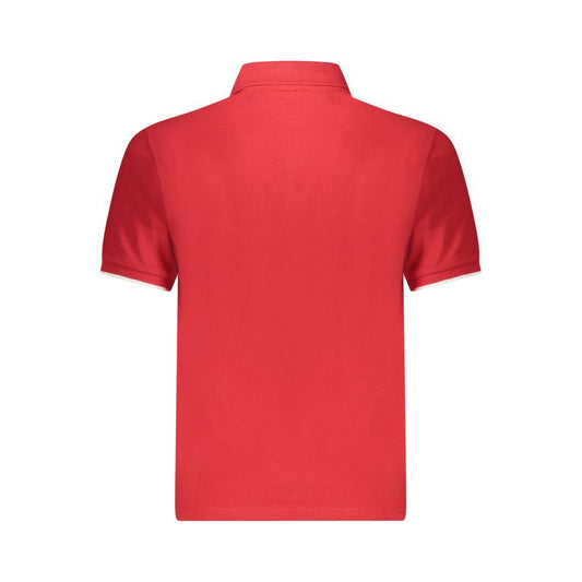Red Cotton Men Polo