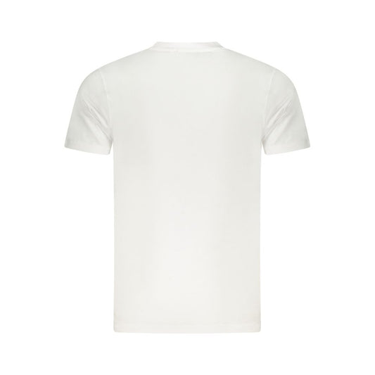White Cotton Men T-Shirt