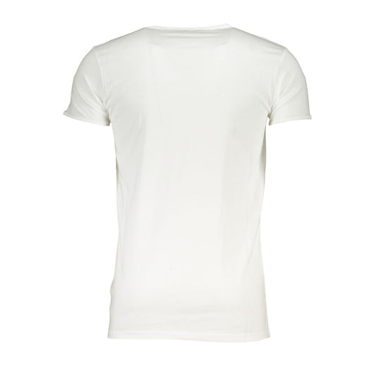 White Cotton Men's T-Shirt