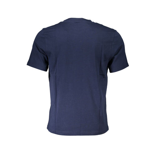 Blu Cotton Men T-Shirt