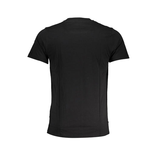 Black Cotton Men T-Shirt