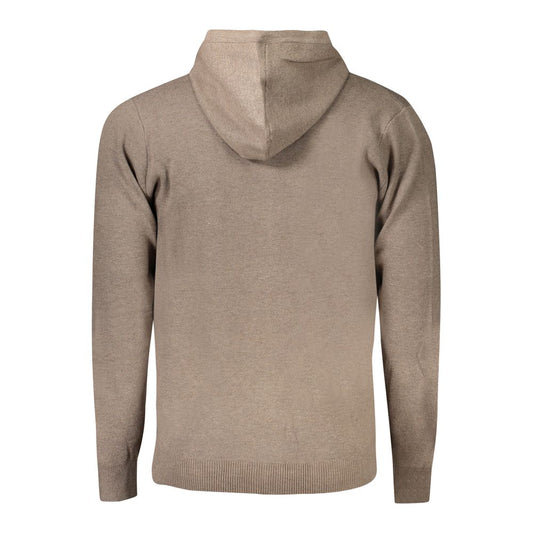 Marrone Poliammide Men's Cardigan