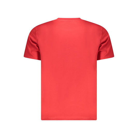 Red Cotton Men T-Shirt