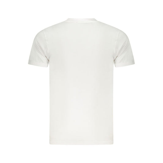 White Cotton Men T-Shirt