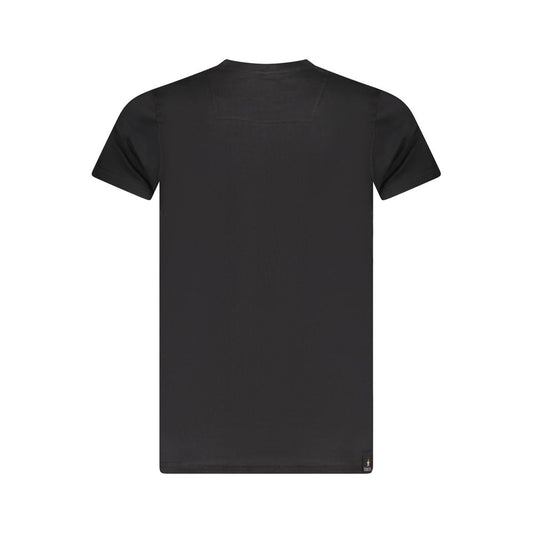 Black Cotton Men's T-Shirt