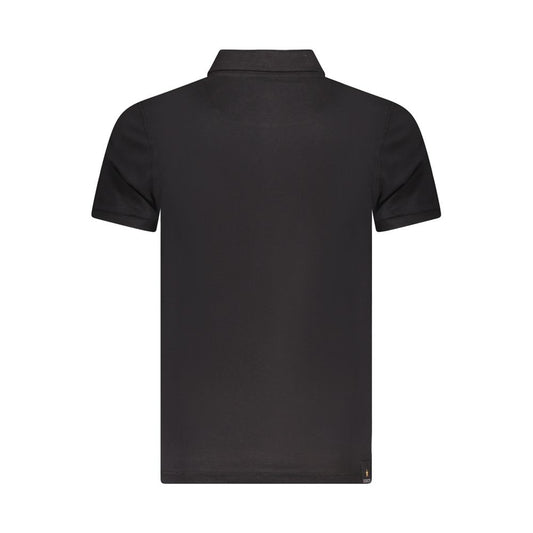 Black Cotton Polo Shirt