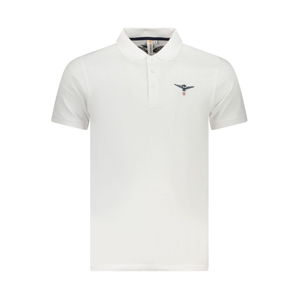 White Cotton Polo Shirt