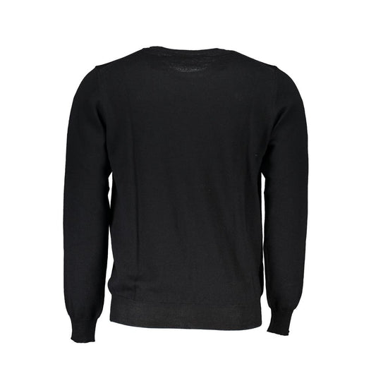 Black Fabric Men's Sweater