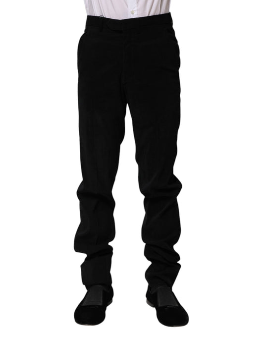 Black Mid Waist Dress Formal Pants