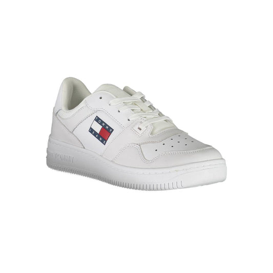 White Polyester Sneaker