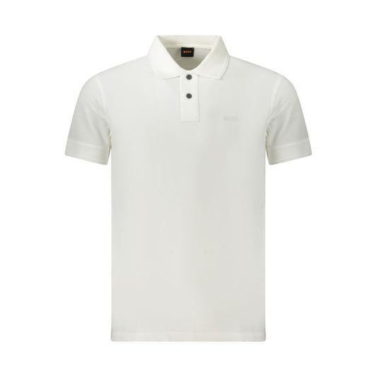 White Cotton Polo Shirt