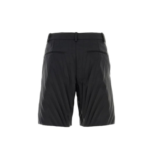 Black Nylon Bermuda Shorts