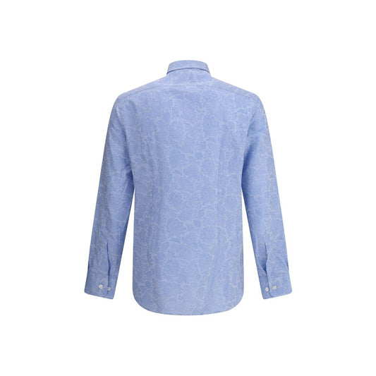 Light Blue Cotton Pattern Shirt