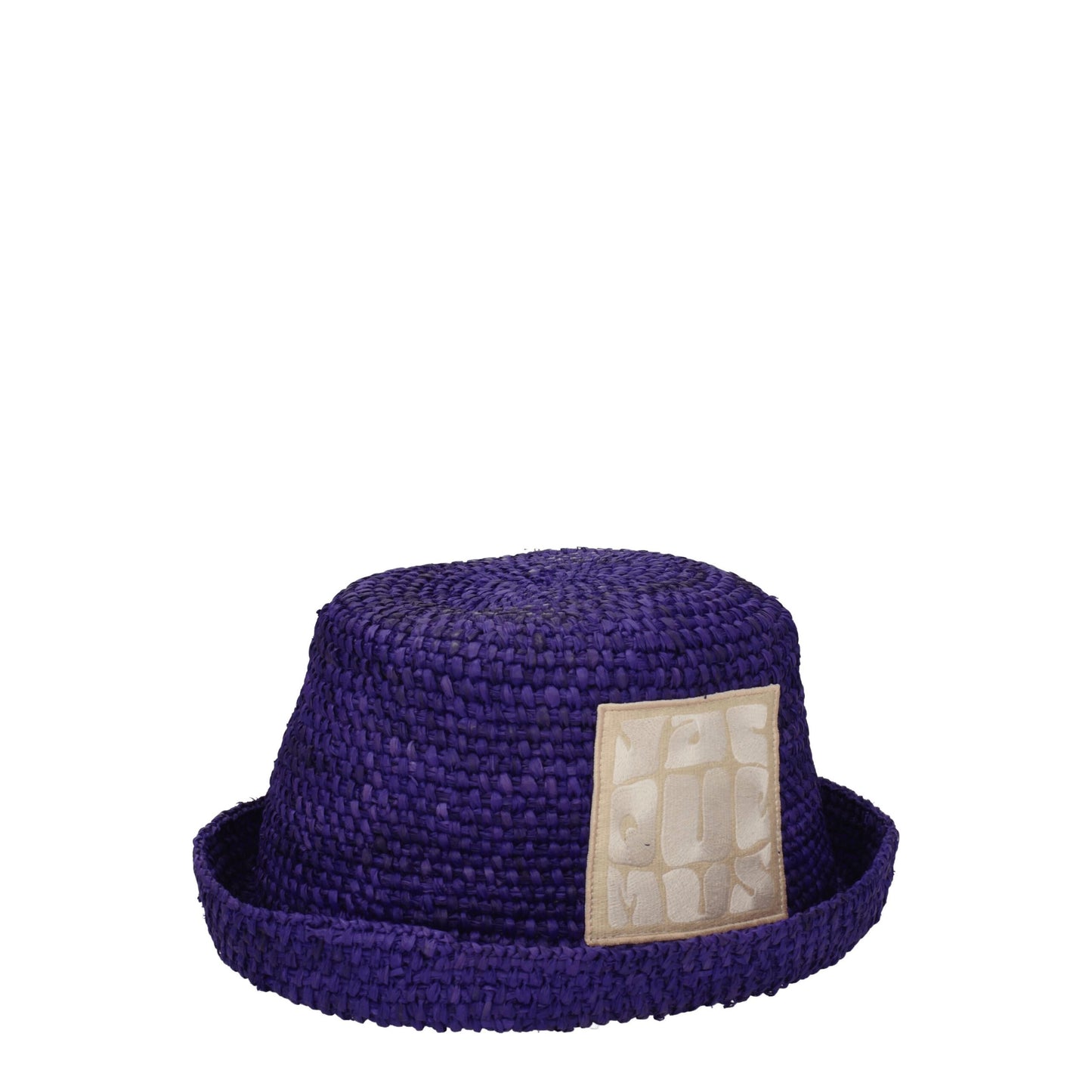 Purple Raffia Hat