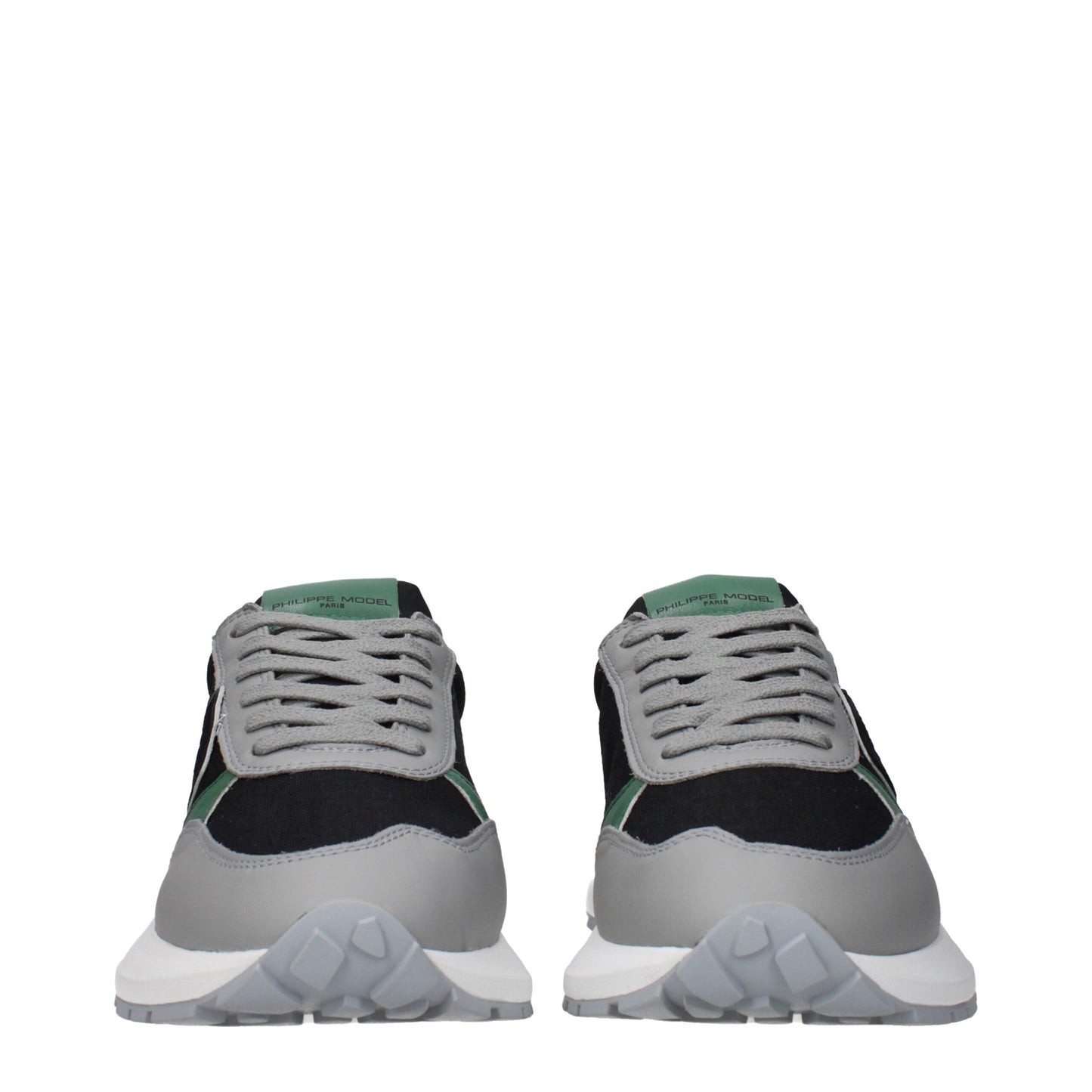 Black Fabric Athletic Sneakers