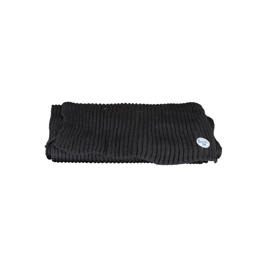 Black Cotton Men Scarf