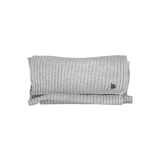 Gray Wool Men's Scarf