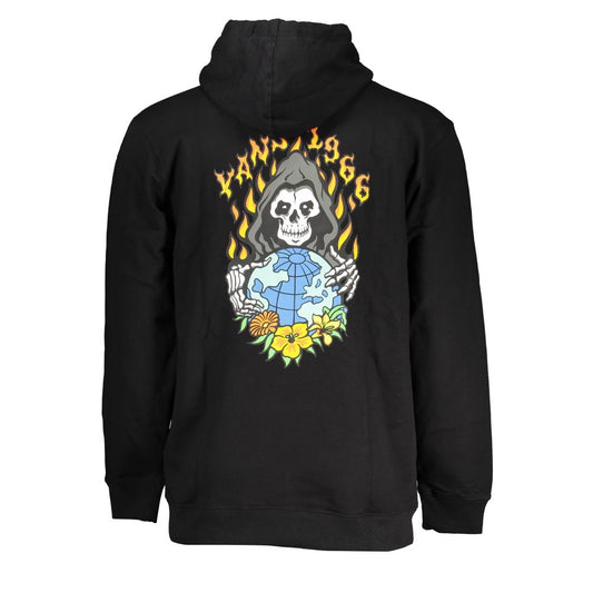Black Cotton Men's Sweatshirt