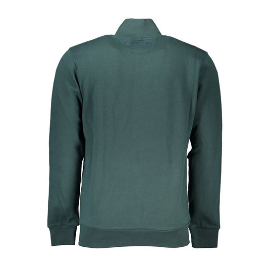 Green Cotton Men Sweater