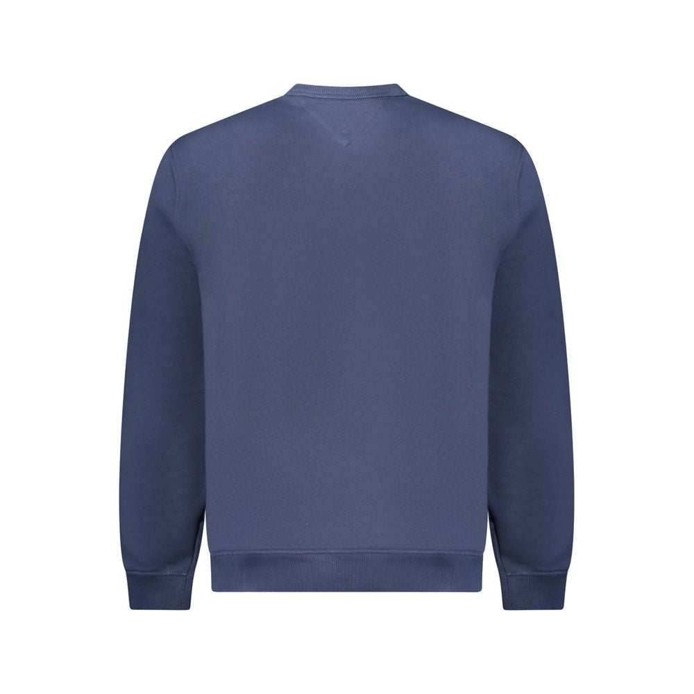 Blue Cotton Men Sweater
