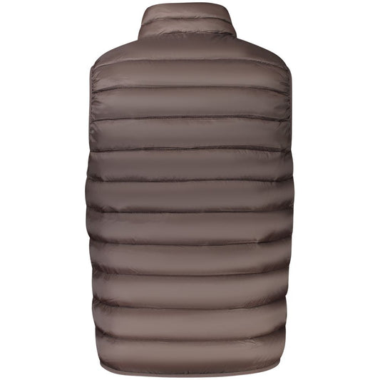 Brown Polyamide Men Jacket