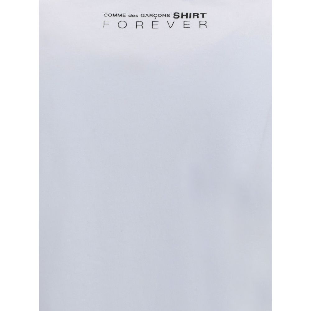 White Cotton Long Sleeve T-Shirt