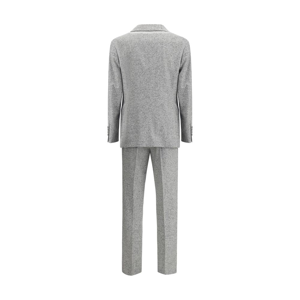 Wool and cashmere buttoned grisaille Suit