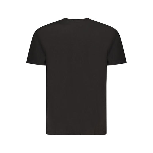 Black Cotton Men T-Shirt