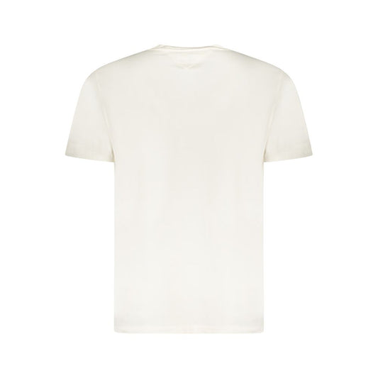 White Cotton Men T-Shirt