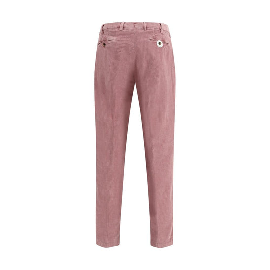 Multicolor Cotton Casual Pants