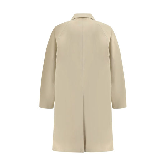 Beige Cotton Trench Coat