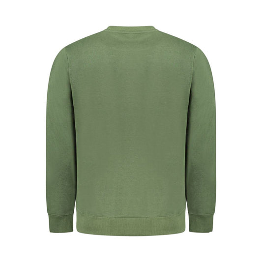 Green Cotton Men Sweater