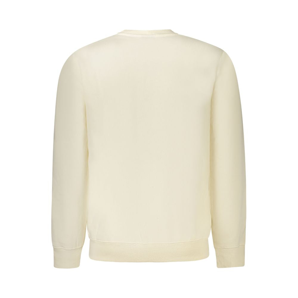White Cotton Men Sweatshirt