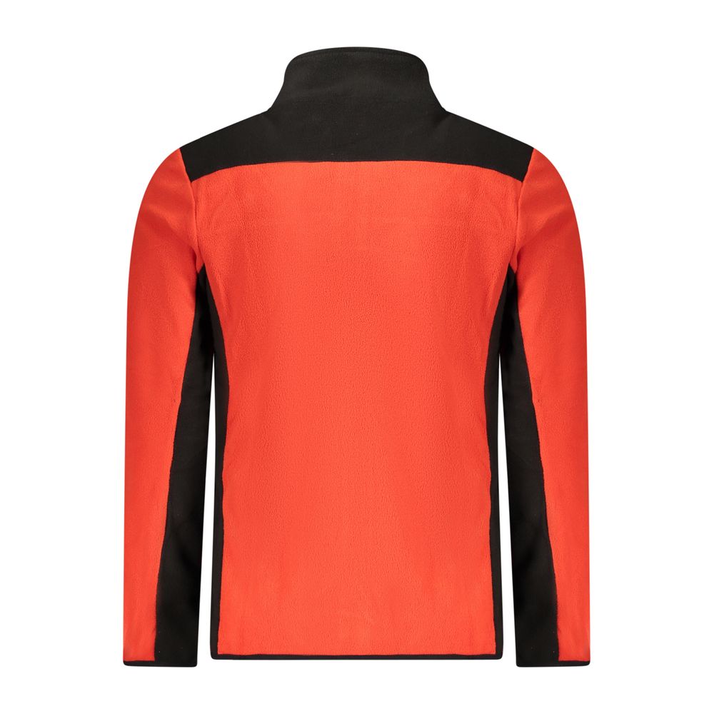 Red Polyester Men Sweater