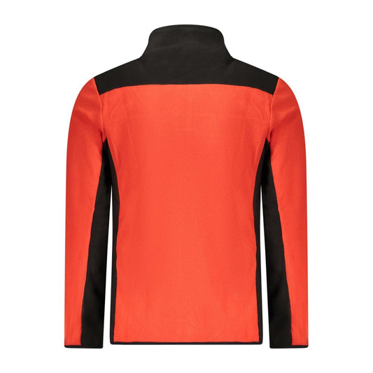 Red Polyester Men Sweater