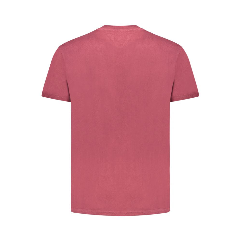 Red Cotton Men T-Shirt
