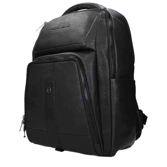 Black Leather Backpack