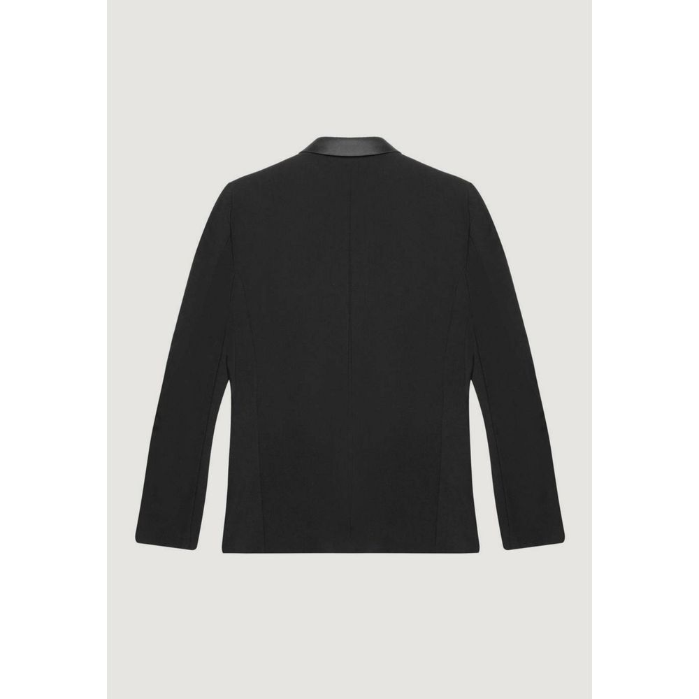 Black Polyester Blazer