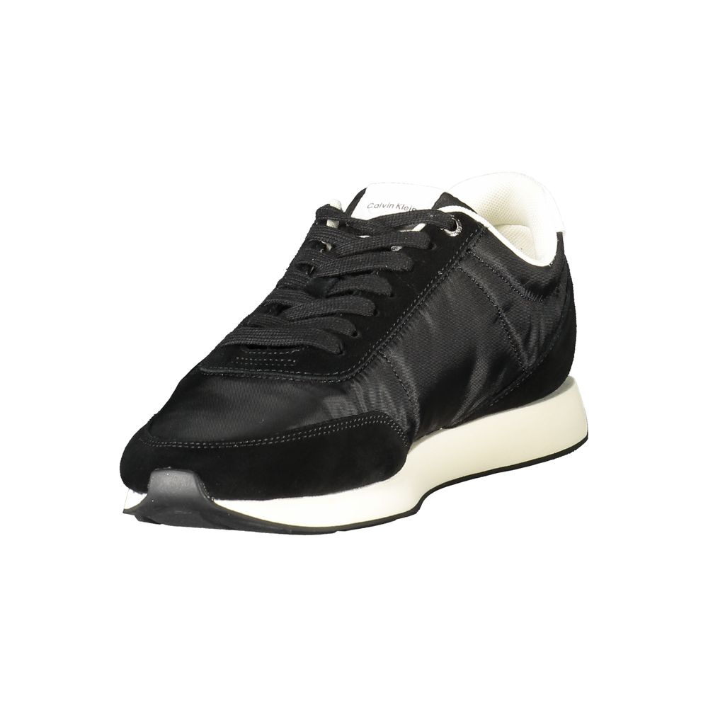 Black Recycled Polyester Men Sneaker