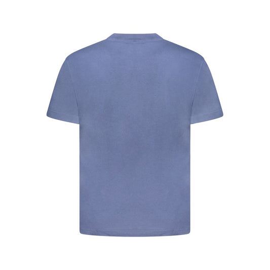Blue Cotton Men's T-Shirt