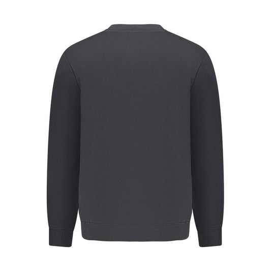 Black Cotton Men Sweater