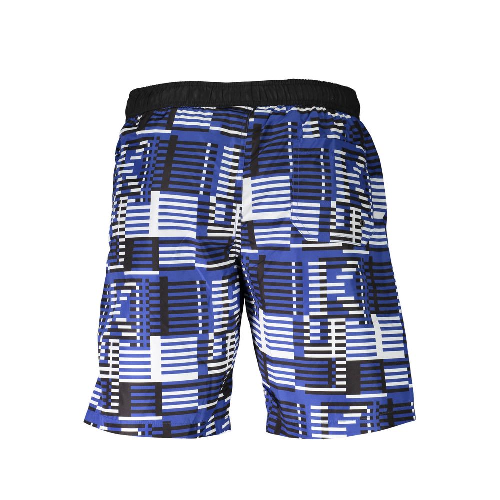 Blue Polyester Swimwear